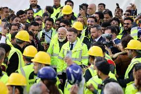 President Macron And Indian PM Modi Visit The ITER - Marseille