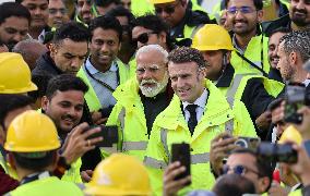 President Macron And Indian PM Modi Visit The ITER - Marseille