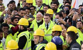 President Macron And Indian PM Modi Visit The ITER - Marseille