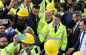 President Macron And Indian PM Modi Visit The ITER - Marseille