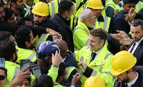 President Macron And Indian PM Modi Visit The ITER - Marseille