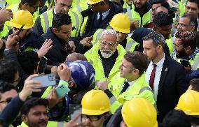 President Macron And Indian PM Modi Visit The ITER - Marseille