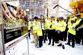 President Macron And Indian PM Modi Visit The ITER - Marseille