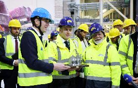 President Macron And Indian PM Modi Visit The ITER - Marseille