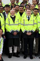 President Macron And Indian PM Modi Visit The ITER - Marseille