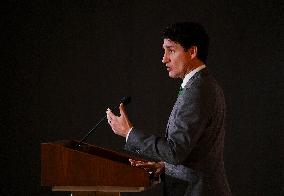 Trudeau Press Conference - Brussels