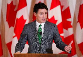 Trudeau Press Conference - Brussels