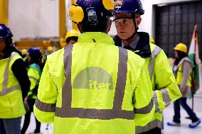 President Macron And Indian PM Modi Visit The ITER - Marseille