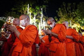 Makha Bucha Day Celebration In Bangkok.