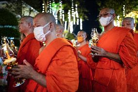 Makha Bucha Day Celebration In Bangkok.