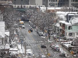 Snow Storm In New York