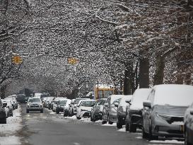 Snow Storm In New York