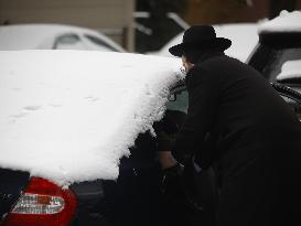 Snow Storm In New York