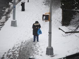 Snow Storm In New York