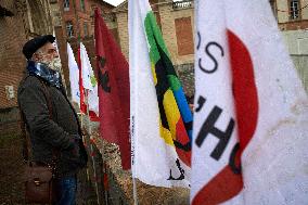 RESF And Others Gather In Front Of The Prefecture Of Occitania For Undocumented Children