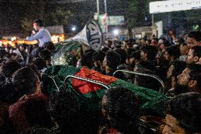 Coffin Procession Demands Ban On AL