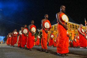 The Annual Nawam Buddhist Procession In Colombo