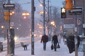 Major Snowstorm In Toronto, Canada