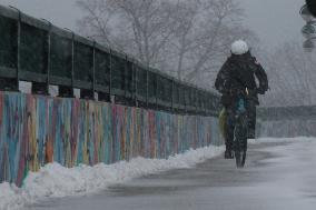 Major Snowstorm In Toronto, Canada