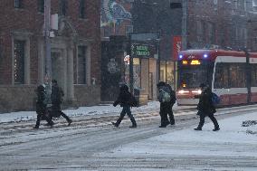 Major Snowstorm In Toronto, Canada