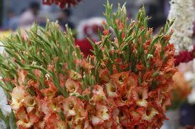 Flower Market Ahead Of Valentine's Day