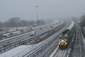 Major Snowstorm In Toronto, Canada