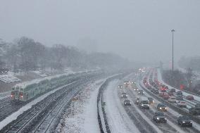 Major Snowstorm In Toronto, Canada