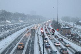 Major Snowstorm In Toronto, Canada