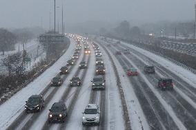 Major Snowstorm In Toronto, Canada