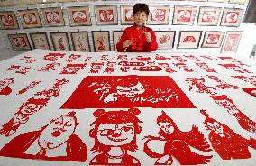 Ne Zha Themed Paper Cutting Works