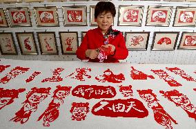 Ne Zha Themed Paper Cutting Works