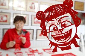 Ne Zha Themed Paper Cutting Works