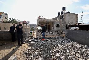 Al-Faraa Refugee Camp Destruction By Israeli Military Operation - West Bank