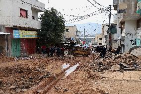 Al-Faraa Refugee Camp Destruction By Israeli Military Operation - West Bank