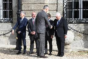 King Felipe VI At Exhibition Flambotant: Joana Vasconcelos Opening - Madrid