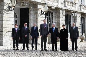 King Felipe VI At Exhibition Flambotant: Joana Vasconcelos Opening - Madrid