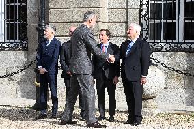 King Felipe VI At Exhibition Flambotant: Joana Vasconcelos Opening - Madrid