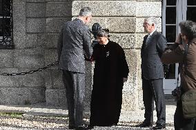 King Felipe VI At Exhibition Flambotant: Joana Vasconcelos Opening - Madrid