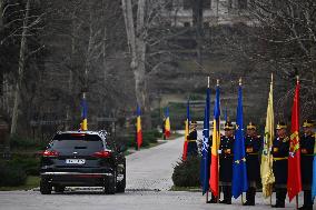 BUCHAREST: Romanian President Klaus Iohannis - Resignation Farwell Ceremony