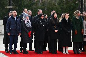 BUCHAREST: Romanian President Klaus Iohannis - Resignation Farwell Ceremony