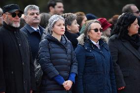 BUCHAREST: Romanian President Klaus Iohannis - Resignation Farwell Ceremony