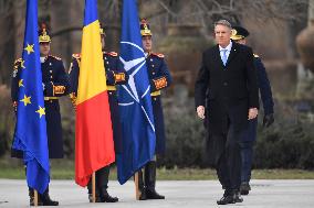 BUCHAREST: Romanian President Klaus Iohannis - Resignation Farwell Ceremony