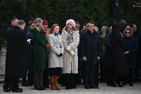 BUCHAREST: Romanian President Klaus Iohannis - Resignation Farwell Ceremony