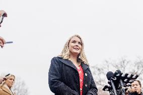 Karoline Leavitt Speaks To The Press - Washington