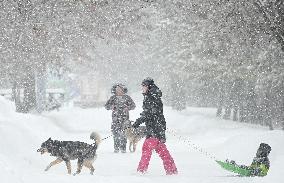 Heavy Snowfall in Canada