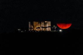 Full Moon At Castel Del Monte