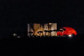 Full Moon At Castel Del Monte