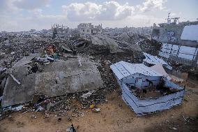 Destruction in Jabaliya Refugee Camp - Gaza