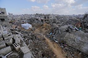 Destruction in Jabaliya Refugee Camp - Gaza