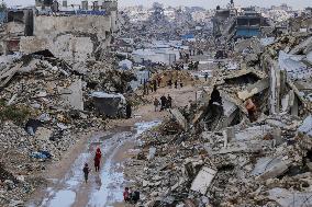 Destruction in Jabaliya Refugee Camp - Gaza